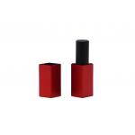 Square Aluminum Red Empty Lipstick Tubes Container 3.5g With Magnet Case for sale