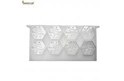 China Hexagon Shaped Plastic Honey Bee Box Only Frame Foundation Honey Comb Frames supplier