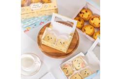 China Professional Egg Tart Box Cake Packaging Boxes with Matt Lamination and Offset Printing supplier