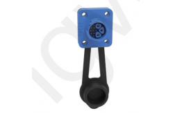 China M19 Connector 12pin Blue 20A Solder Overmolded Aluminum Alloy Shell Nylon IP67 supplier