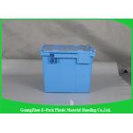 Standard Plastic Attached Lid Containers Foldable Large Distribution For Industry