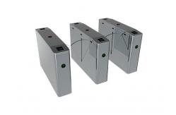 China RS485 120W SS304 Waist High Flap Turnstile For School supplier