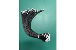 China 2.54mm Pitch 4 Pin Dupont Cable Assembly UL1007 24awg Black Customized Length supplier