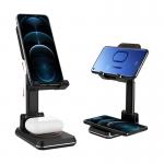 Double Charging Mobile Phone Wireless Charger 2 In 1 Angle Adjustable for sale