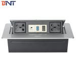 Zinc Alloy 3Mm Surface Thickness Furniture Pop Up Outlet Connector   Oval Button With 10~16A Rated Current for sale