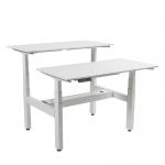 2 Levels 4 Legs 4 Motors Extendable KD Structure Steel Office Desk for sale