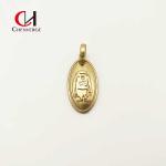 Practical Thickened Replacement Belt Buckle , Rustproof Golden Backpack Pendant