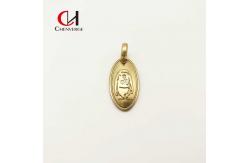China Practical Thickened Replacement Belt Buckle , Rustproof Golden Backpack Pendant supplier