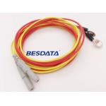 Accurate Portable EEG Electrodes , Orange Yellow Eeg Gold Cup Electrodes for sale