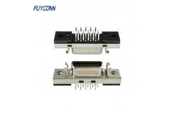 China 20pin SCSI Connector 180 Degree PCB Straight Mount Female Servo Connector supplier