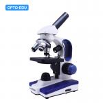 Transmit Reflect Dual LED Monocular WF10x Student Microscope for sale