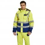 Hivis Yellow Rich Modacrylic Fire Proof Rain Wear Electric Preventing Jacket for sale