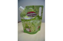 China Recycle Doypack Spout Pouch Liquid Detergent Packaging With Hanging Hole supplier