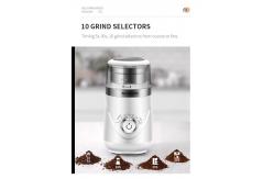 China Timing Knob Coffee Bean Grinder Stainless Steel Automatic Adjustable Burr Grinder supplier