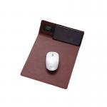 Magnetic PU Leather Wireless Charging Mousepad Desk Keyboard Mat for sale