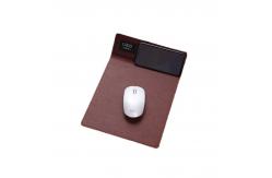 China Magnetic PU Leather Wireless Charging Mousepad Desk Keyboard Mat supplier