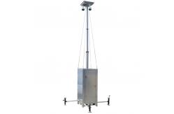 China 6m Mast Camera Surveillance Cube Security Tower For Temporary Construction Site supplier