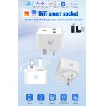 tuya wifi smart socket Remote &Voice control plug with Scheduling and automation functions support Alexa voice control for sale
