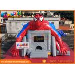 Superhero Combo Spider - Man Inflatable Bouncer Slide / Blow Up Bounce House For Children for sale
