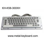 Waterproof Vandalproof Industrial Metal Keyboard Stainless Steel Customized Design for sale