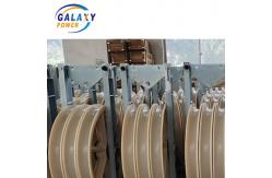 China Three Nylon Wheel Conductor Cable Stringing Blocks For Transmission Line supplier