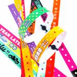 Custom PVC Wristbands with Logo Waterproof for Events