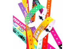 China Custom PVC Wristbands with Logo Waterproof for Events supplier
