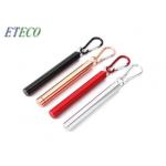 Ice Tea Drinking Telescopic Stainless Steel Straws No Metal Aftertaste for sale