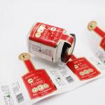 Adhesive Gold Foil Stickers Custom Printed Labels For Honey Sauce Nuts Bottle Jars for sale