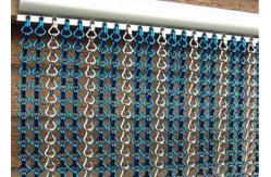 China Aluminium Flying Insect Bug Chain Link Door Screen 100x200cm supplier