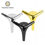 Chrome Feet Triangle Metal Sofa Feet Legs Rubber Bottom Non-slip TV Cabinet Dining Table for Living Room Outdoor Furniture for sale