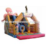 Customized Inflatable Slide In Pirate Ship And Octops Shape For Kids for sale
