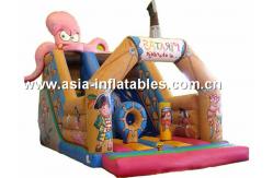 China Customized Inflatable Slide In Pirate Ship And Octops Shape For Kids supplier
