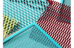 China Long Lasting 55mm Expanded Mesh Sheet Metal Anodized For Various Applications supplier