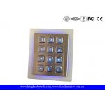 IP65 Rated Stainless Steel Keypad 3x4 Keypad for Access Control System for sale