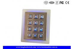 China IP65 Rated Stainless Steel Keypad 3x4 Keypad for Access Control System supplier