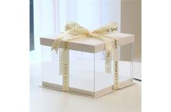 China Unique Clear Cake Containers - 4-12 Inch Sizes, Customizable. SEO-Optimized! supplier