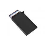 Metal ABS Slim Aluminum Credit Card Holder Carbon Fibre Pattern for sale