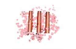 China Rose Gold Shining Metallic Foil Circle Party Popper Confetti Shooter Cannon supplier