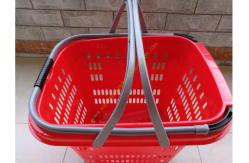 China Duralumin Pull Rod Virgin Wheeled Shopping Baskets Shopping Trolley On Wheels supplier