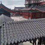 Chinese Buddhist Monastery Building Temple Roof Tiles Matt Surface Clay Roof Decoration for sale