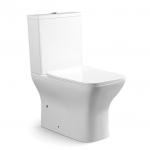 Bathroom Two Piece Siphonic Toilet Rimless ADA Compliant Cupc Approved for sale
