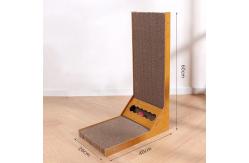 China Detachable L Shaped Cat Scratcher Corrugated Cardboard Scratching Post supplier