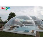 Custom Swimming Pool Cover Transparent Inflatable Pool Tent Winter Swimming Pool Bubble Tent