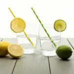 Recyclable Christmas Paper Drinking Straws Durable Reusable Earth Friendly