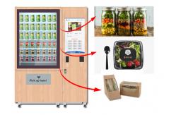 China Winnsen Juice Salad Vending Machine , Healthy Food Vending Locker With Lift System supplier