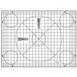 Reflectance Resolution Grid Test Chart Target Sineimage YE0187 For TV Cameras for sale