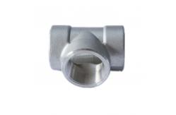 China Hot Dip Galvanized SS Threaded Pipe Tee Equal Diameter Customized supplier
