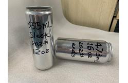 China BPA Ni Plain 12oz Aluminum Beverage Cans For Beer Cider Coke supplier