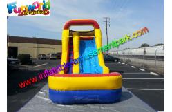 China 1000D PVC Tarpaulin Mini Inflatable Water Slide , Inflatable Wet Slides supplier